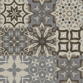 Neutral,beige,grey Moroccan tiles 