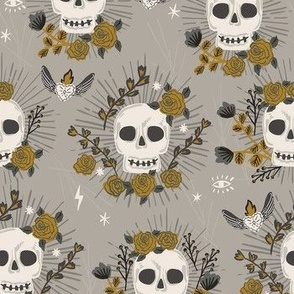 SKULL AND ROSES_7 inch