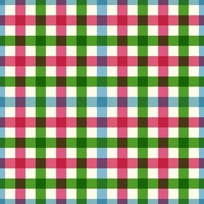 Gingham Harmony: A Modern Twist on Classic Checks in Pink, Blue and Green