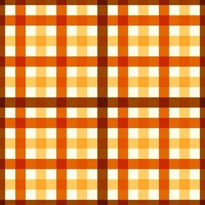 Gingham Harmony: A Modern Twist on Classic Checks in Yellow, Brown and Orange