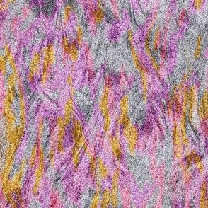 harmonious patterns in the sand, Sandy textured abstract bright pink, red, purple, yellow and greys 24” repeat