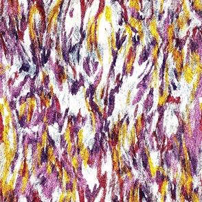 Wonderful World Highly textured abstract  patterns in the sand pink indigo, white, yellow and red 24” repeat textile art