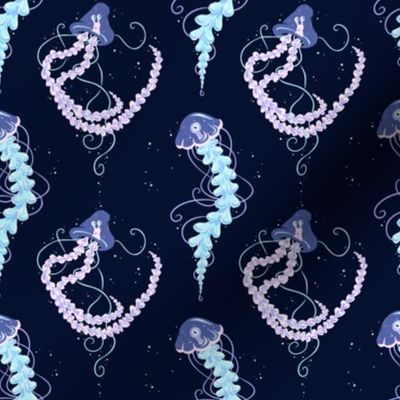 Jellyfish // Alien Spaceship // Galaxy Space Ocean Sea Stars // Small 