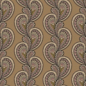 PAISLEY INSPIRED VINES SAND BEIGE 05 LARGE