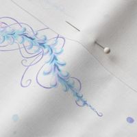 Watercolor Alien Jellyfish Spaceship // Ocean Sea Outer Space Galaxy Stars Swim //  Medium 
