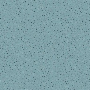 Scattered painted dots on French blue small scale 4 x 4