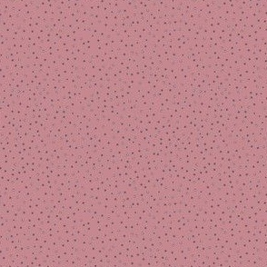 Scattered painted dots on Dusty Rose small scale 4 x 4