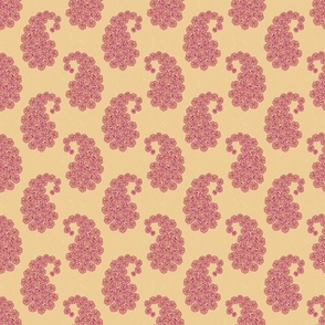 Floral Paisley In Cream - Small