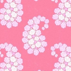 Floral Paisley In Pink - Small