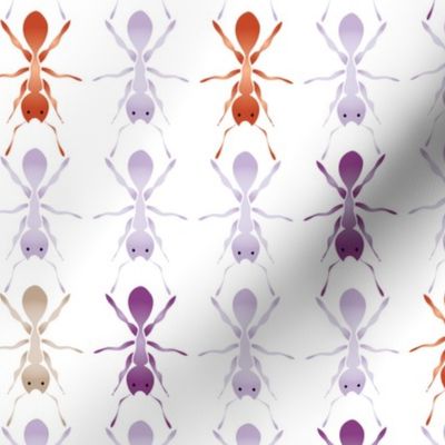 Purple marching ants