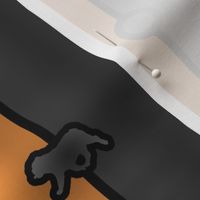 Bulldog Bead Chain - rust black