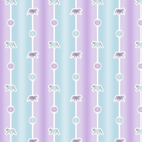 Bulldog Bead Chain - cotton candy