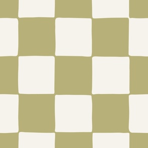 90s Checkerboard Wallpaper in Celery Green Checkers large scale