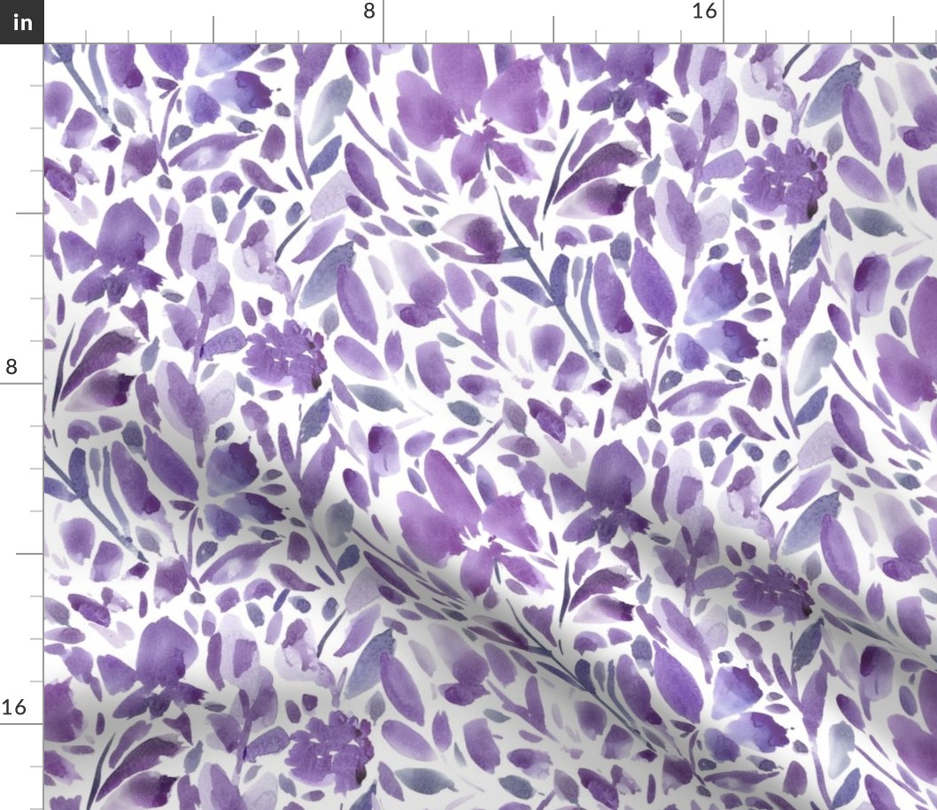 Irene Floral purple-white large