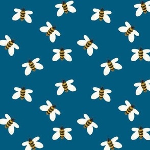 small teal ophelia bees