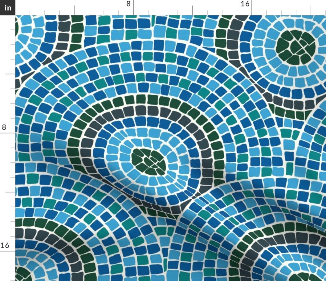 Mosaic/blue shades/ultra steady palette