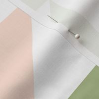 70's Pinwheel - Pale Green Pink White