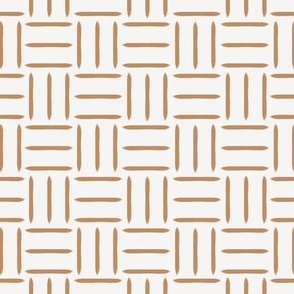 Three Lines Apart - Terracotta Orange 