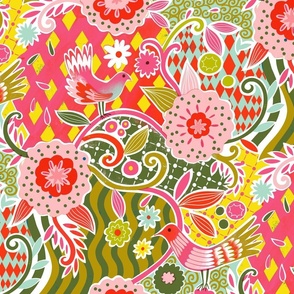 maximalism floral pattern clash // light // medium