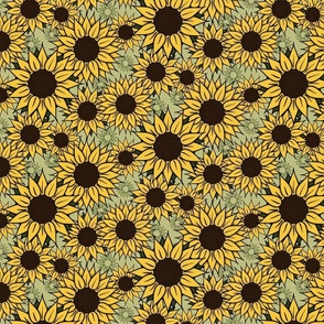 Sunny Sunflowers (Small Print)