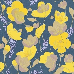 Buttercup floral pattern