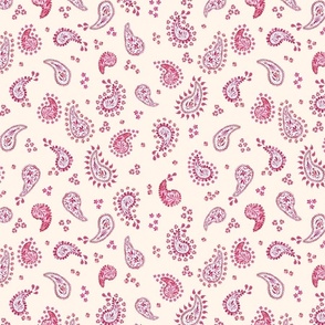 Pink paisley