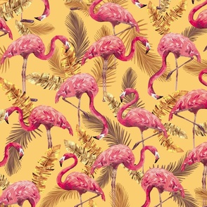 Yellow flamingo