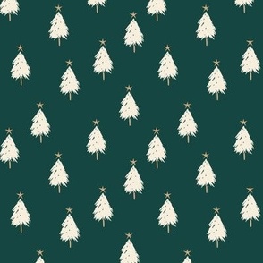 Christmas tree, scattered tree, forest green