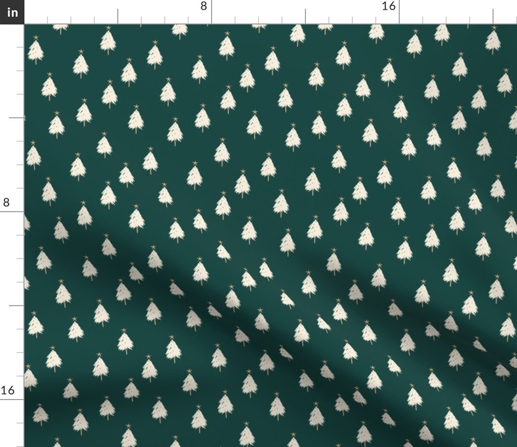 Christmas tree, scattered tree, forest green