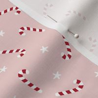 pink, red and white candy cane, stars