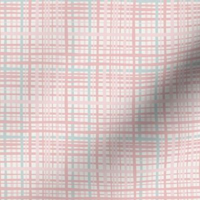 Messy Colorful Gingham pink