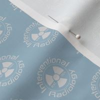 IR Interventional Radiology rad sign badge on slate blue