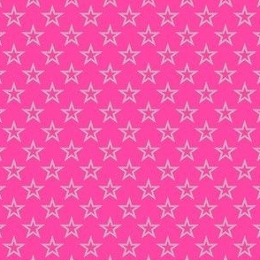 light blue stars on pink 