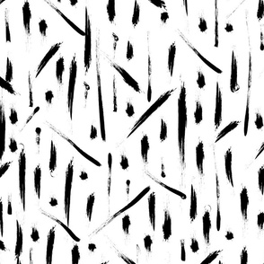 Abstract pattern, black and white. Seamless floral pattern-252.