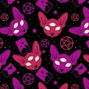 Magenta Occult Kittens Small Scale