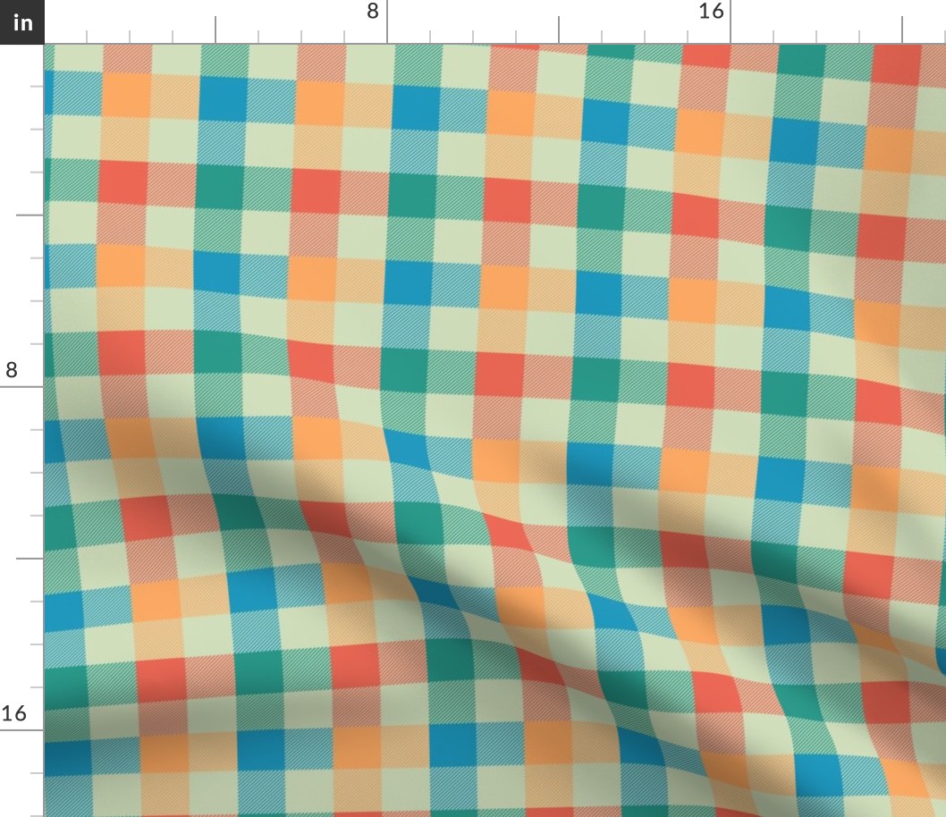 Spring Plaid n.1 - 1'' squares