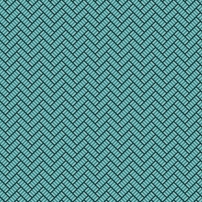 Striped Herringbone Verdigris