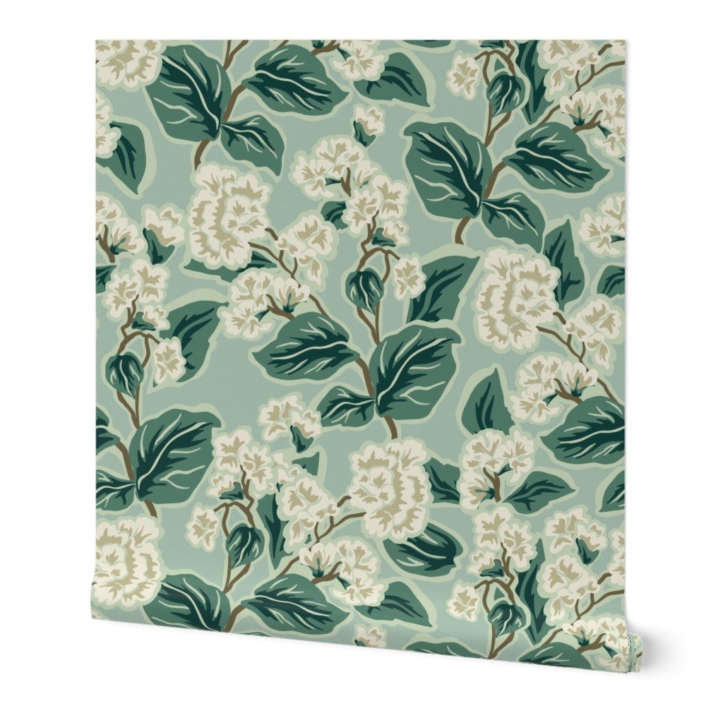 Retro Floral - Large - Green