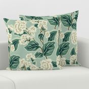 Retro Floral - Large - Green
