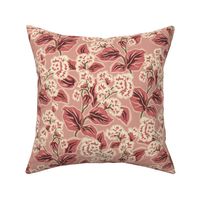 Retro Floral - Medium - Rose Pink