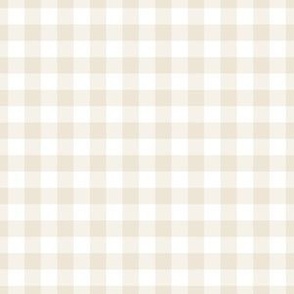 Cool Sand Gingham Plaid / Small