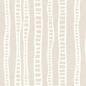 organic vertical stripes - mud cloth ladders - sand - LAD23