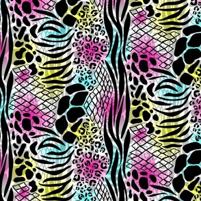 Mixed Animal Print (Neon)