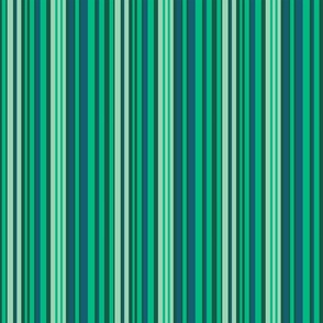 Shades of Green Vertical Stripes