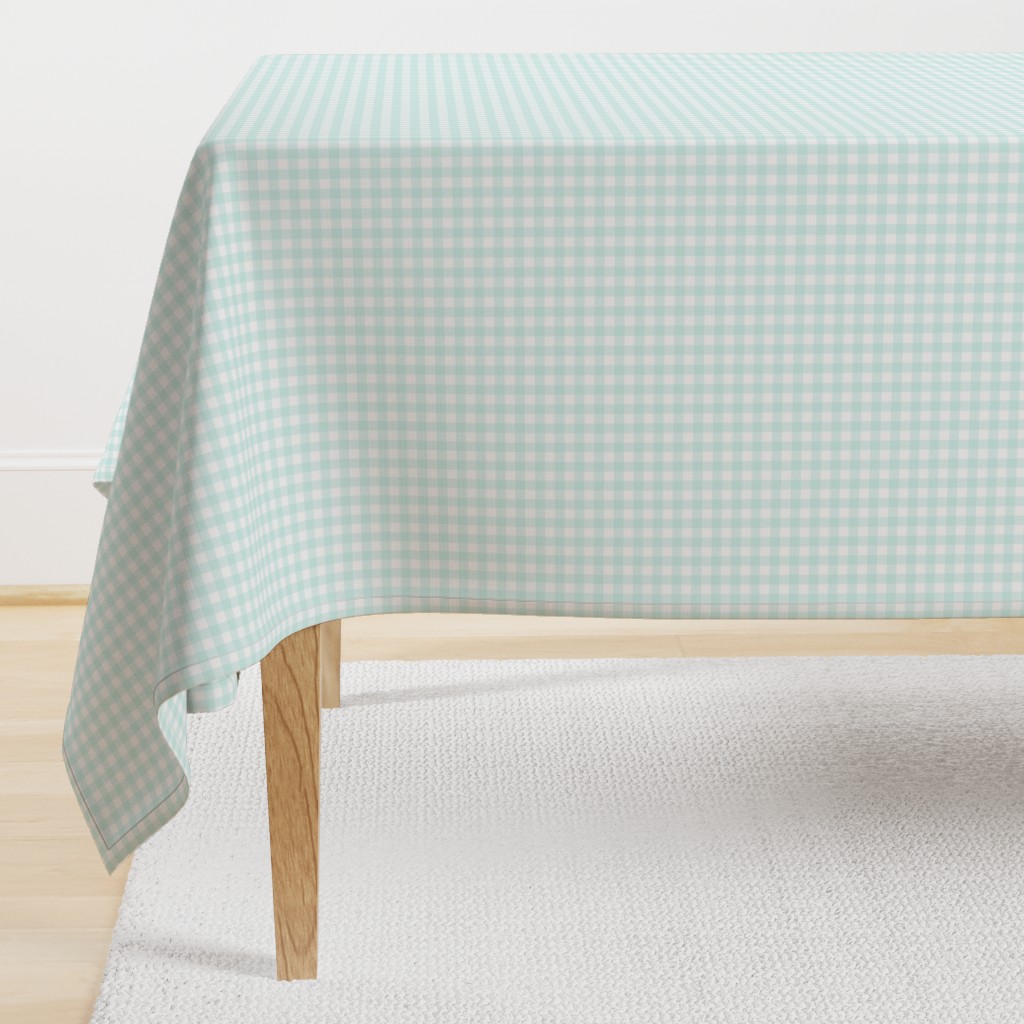 Mint small checkered