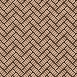 Striped Herringbone Coffee large