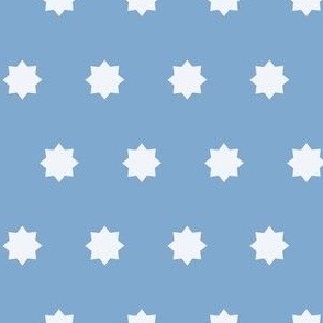 Mini Geometric Star Powder Blue and White Blender