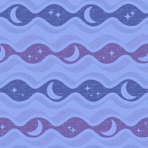 Theta Wave Dreams - blue - 18in seamless repeat
