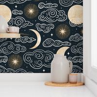 Moon and Stars - Large Scale 