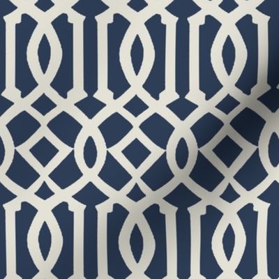 Imperial Trellis-Navy